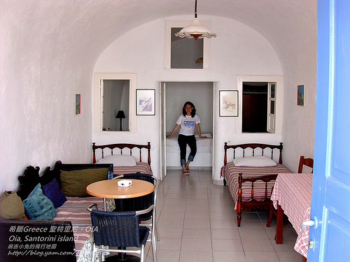 希臘Greece聖特里尼住宿-天堂秘境OIA：洞穴屋Lauda Hotel in Oia, Santorini island, Cyclades, Greece @麻吉小兔。世界行旅