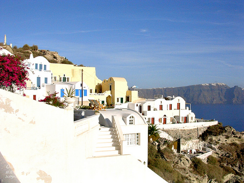 希臘Greece聖特里尼住宿-天堂秘境OIA：洞穴屋Lauda Hotel in Oia, Santorini island, Cyclades, Greece @麻吉小兔。世界行旅