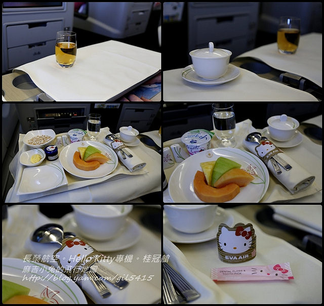 長榮航空 Hello Kitty彩繪機 桂冠商務艙～跟著Hello Kitty去日本 @麻吉小兔。世界行旅