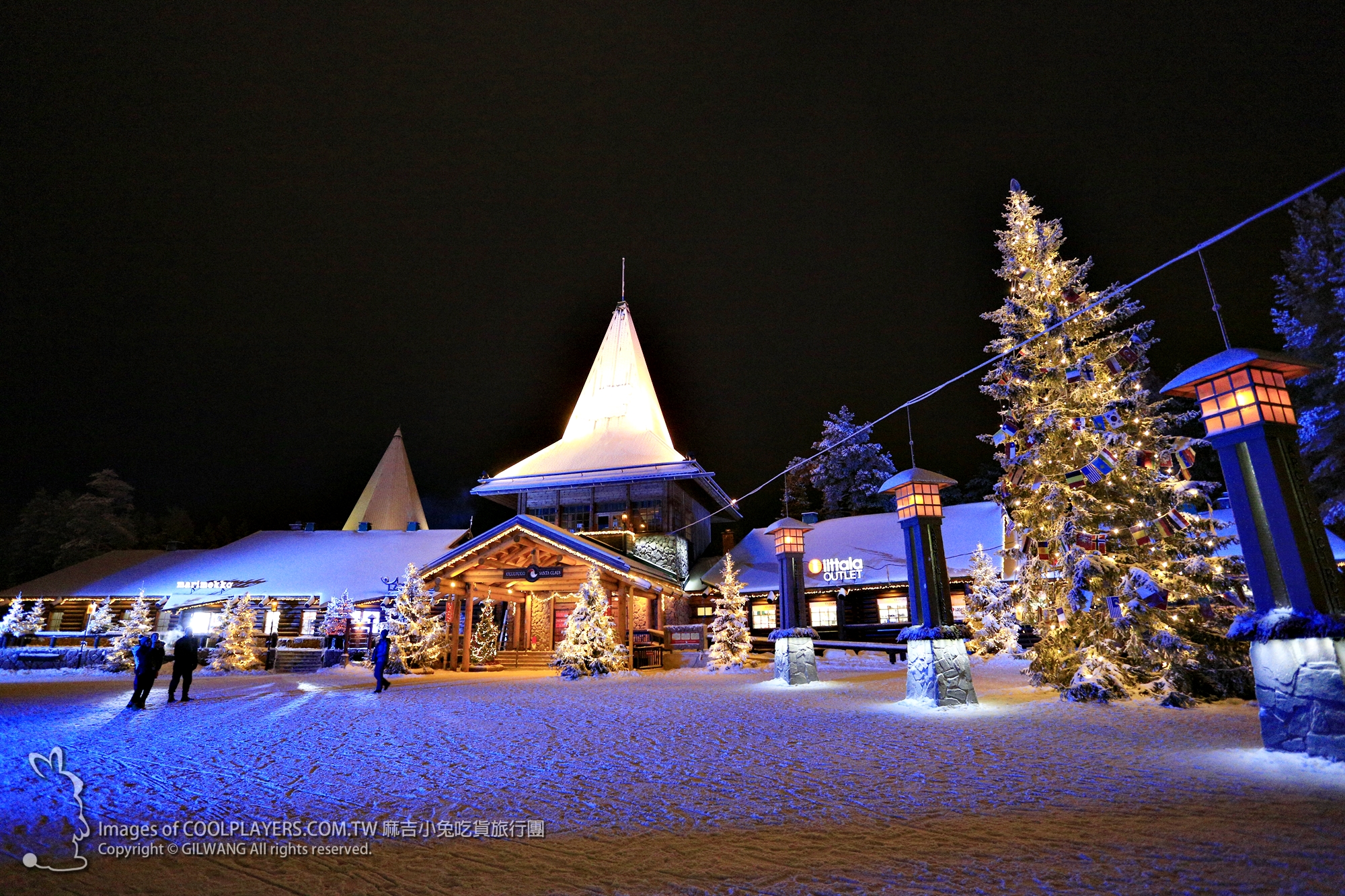 芬蘭羅瓦涅米Rovaniemi【聖誕老人村Santa Claus Village】拜訪聖誕老人~搭可愛馴鹿雪橇遊園區 @麻吉小兔。世界行旅